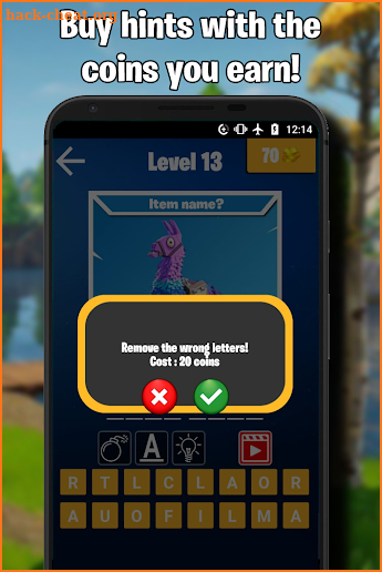 Quiz game for Fortnite screenshot