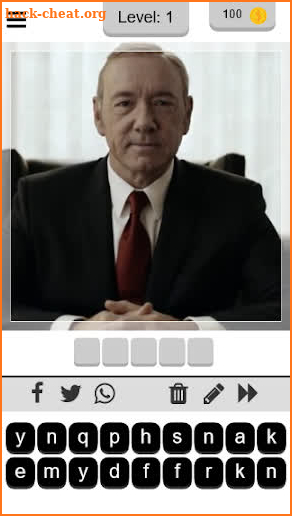 Quiz House of Cards screenshot