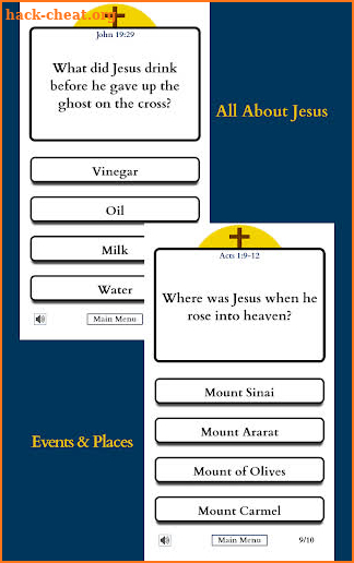 Quiz of the Christian Bible (King James Version) screenshot