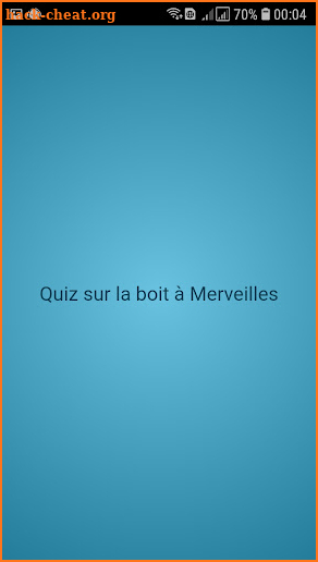 Quiz sur la boit à Merveilles screenshot