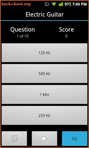 Quiztones Ear Training for EQ screenshot