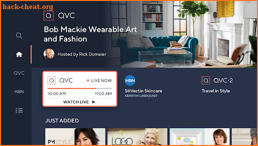 QVC+ and HSN+ screenshot