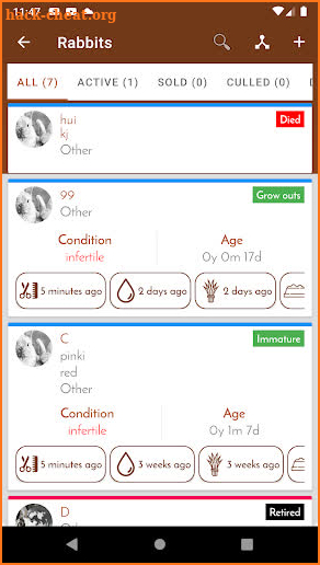 Rabbit Farm management app for Rabbit Breeders screenshot