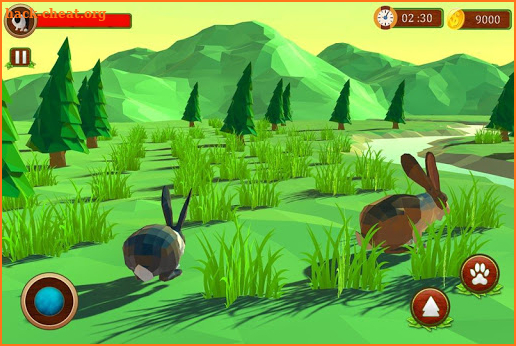 Rabbit Simulator Poly Art Adventure screenshot