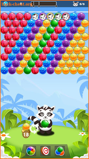 Raccoon Bubbles - Bubble Shooter screenshot