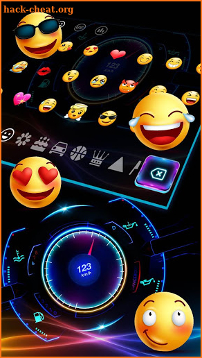 Racing Car Hologram Keyboard screenshot