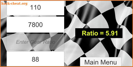 Racing Gear Calculator screenshot