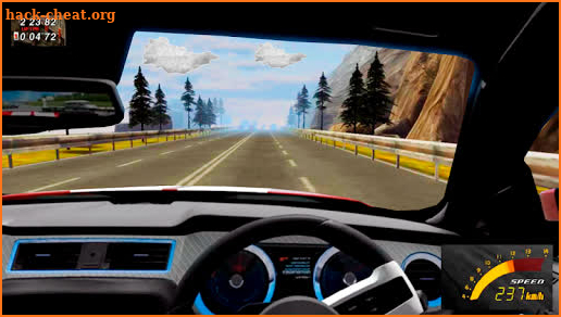 Racing in car driving screenshot