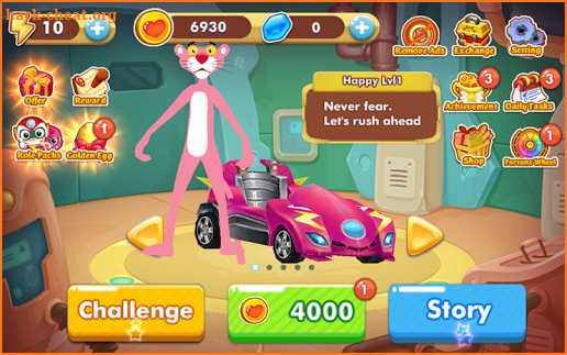 Racing Pink Panther screenshot