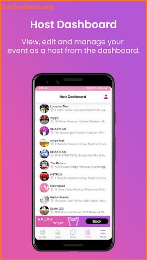 RadarHost - Events and Hosting screenshot