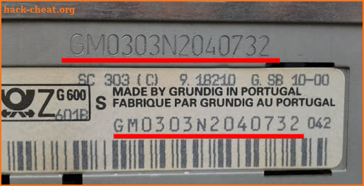 RADIO CODE CALC FOR GRUNDIG 1991 - 1998 - OLDTIMER screenshot