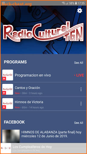 Radio Cultural TGN screenshot