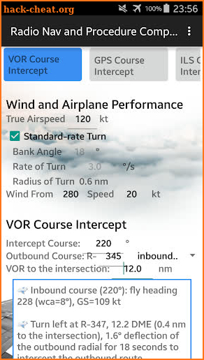 Radio Nav & Procedure Computer screenshot