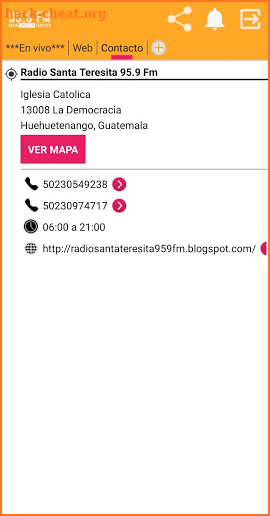 Radio Santa Teresita screenshot