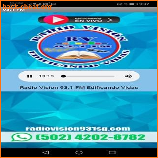 Radio Vision 93.1 FM screenshot