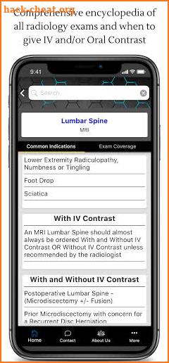 Rads Consult: Radiology Ordering Guide screenshot