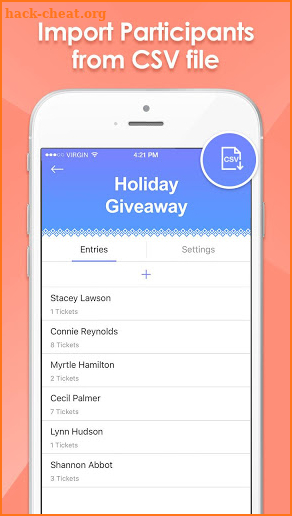 Raffle It - raffle drawing app screenshot