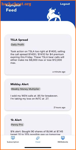 RagingBull Alerts screenshot
