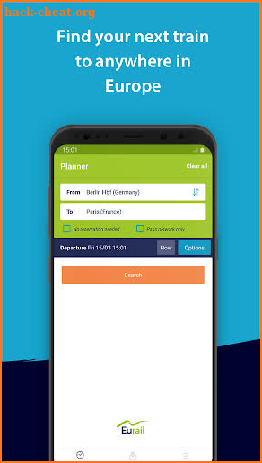 Rail Planner Eurail/Interrail screenshot