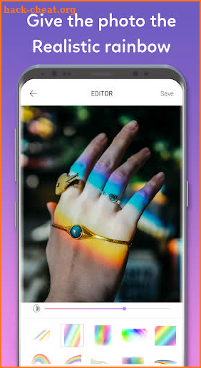 Rain bow -Light Leak Camera & Overlay Photo Editor screenshot
