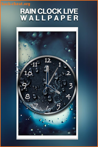 Rain Clock Live Wallpaper screenshot