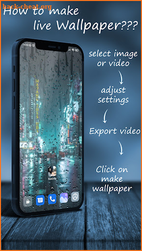 Rain Effect Video Maker and li screenshot