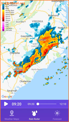 RAIN RADAR PRO - Animated Weather Forecasts & Maps screenshot