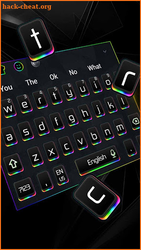 Rainbow Color Light Keyboard Theme screenshot