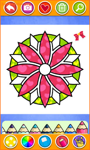 Rainbow Flower Coloring and Drawing for kids screenshot