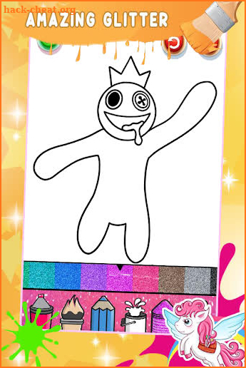 Rainbow Friends Coloring Book screenshot