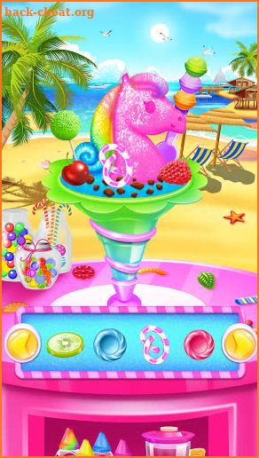 Rainbow Frozen Snowcone Maker - Glitter Desserts screenshot