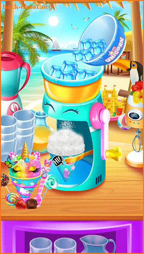 Rainbow Frozen Snowcone Maker - Glitter Desserts screenshot