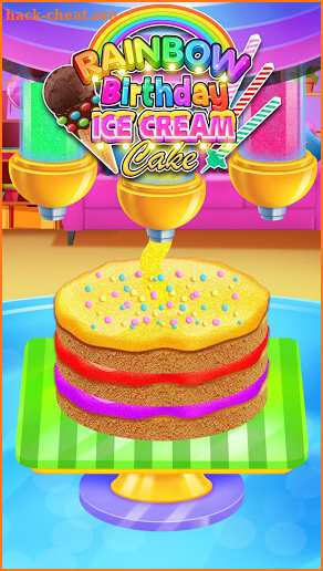 Rainbow Glitter Birthday Cake Maker - Baking Games screenshot