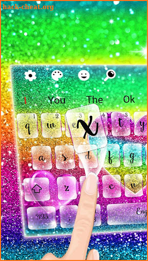 Rainbow Glitter Keyboard screenshot