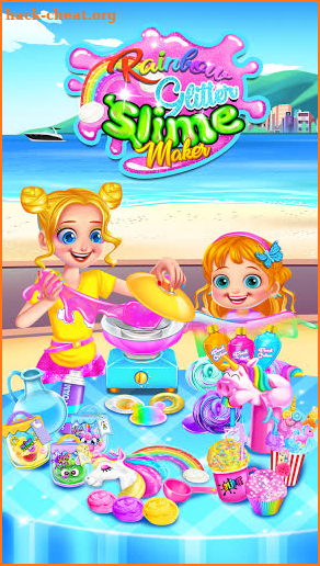 Rainbow Glitter Slime Maker - DIY Slime Project screenshot