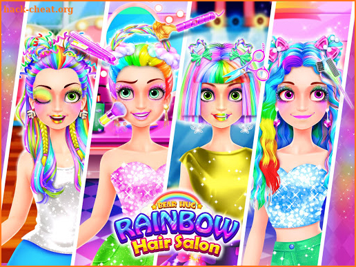 Rainbow Hair Salon - Dress Up screenshot