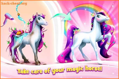 Rainbow Horse Caring 🐴 Pony Dress Up Beauty Salon screenshot