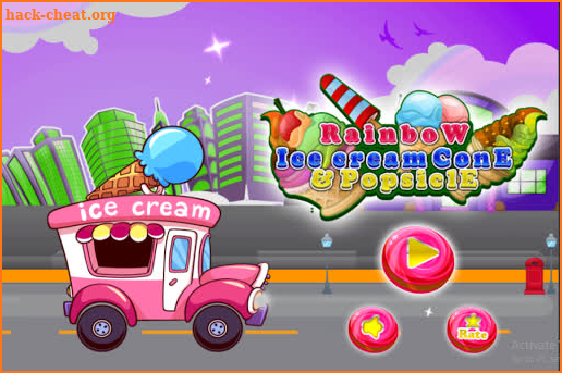 Rainbow Ice Cream Shop Cone screenshot