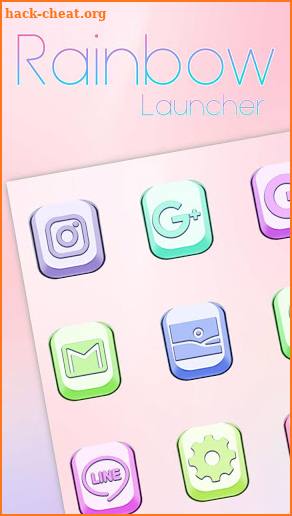 Rainbow, Icon Themes, Live Wallpaper screenshot