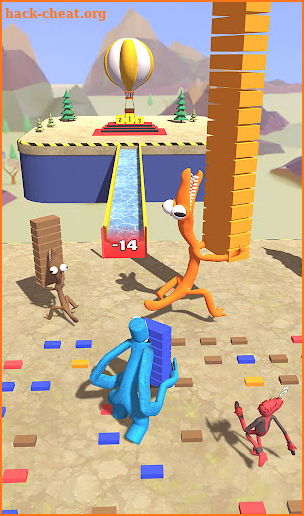 Rainbow Monster Bridge Race screenshot