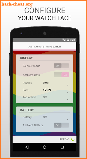Rainbow Pride Watch Face screenshot