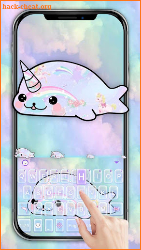 Rainbow Seal Unicorn Keyboard Theme screenshot