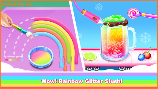 Rainbow Slushy Maker – Ice Smoothie Games screenshot