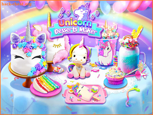 Rainbow Unicorn Foods & Desserts: Cooking Games screenshot