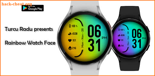 Rainbow Watch Face screenshot