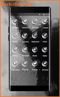 Raindrop theme crystal bokeh wallpaper screenshot