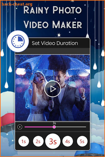 Rainy Photo Video Movie Maker screenshot