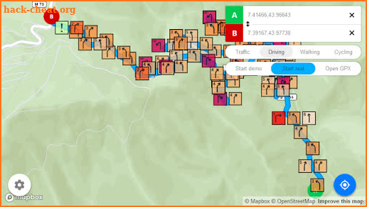 Rally SatNav screenshot