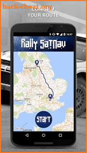 Rally SatNav screenshot