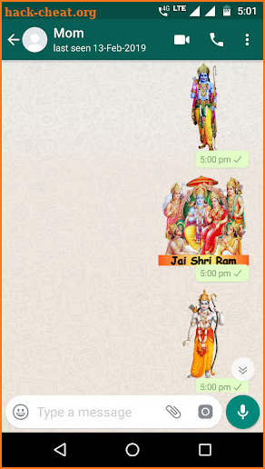 RAM NAVMI WhatsApp Stickers screenshot